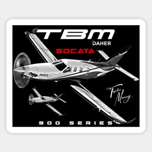 Dahar Socata TBM 900 Series GA Aviation Aircraft Magnet